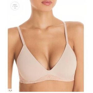 ON GOSSAMER New Sleek Lace Wire Free lift Bra 34D
